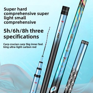<span class=keywords><strong>Canne</strong></span> à pêche télescopique en carbone 5 sections 1200 mm de longueur pliée pour <span class=keywords><strong>la</strong></span> pêche en étang, action 28/19, ultra-légère - Product Image 4