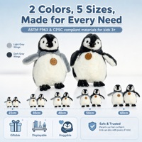 Peluche pingouin tendance, mignonne et adorable, jouet en peluche doux, poupée en peluche, cadeau d'anniversaire pour enfants, décoration d'intérieur, en stock, vente en gros