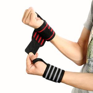 2026 Custom Logo Neoprene Professional Thumb Loop Waterproof Weight Lifting Gym Wrist <b>Support</b> <b>Brace</b> Wrap - Product Image 4