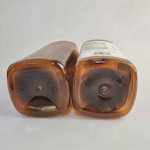 Bouteilles en plastique brun de 1,4 L avec bouchons blancs Récipients de grande capacité pour les solutions de nettoyage d'huiles comestibles Matériau PET durable - Product Image 2