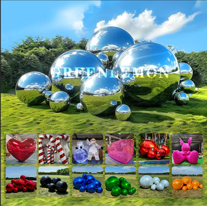 Ballon à miroir géant en PVC gonflable commercial brillant personnalisable pour l'extérieur Grande boule brillante avec logo personnalisé - Product Image 1