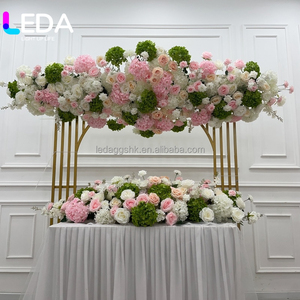 ช่อดอกไฮเดรนเยียสีเขียวยอดนิยมของ LEDA สำหรับจัดงานแต่งงาน ดอกไฮเดรนเยียสีขาวและสีเขียวประดิษฐ์สำหรับตกแต่งงานปาร์ตี้และงานอีเว้นท์ - Product Image 2