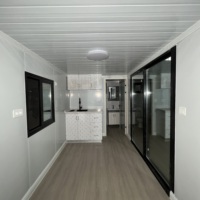 Maison préfabriquée en conteneur imperméable de 20 pieds et 40 pieds, appartement de 2 à 5 chambres pour usage commercial/bureau