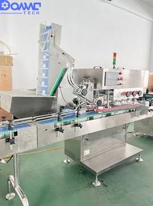 Machine de capsulage automatique complète pour bouteilles carrées et rondes, avec alimentation en bouchons, pressage et vissage, pour ligne de mise en bouteille et de comptage - Product Image 5