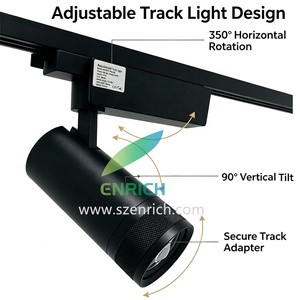 Spot LED encastré Zoom 15-60 °   Spot lumineux minimaliste réglable Bea Focus Track - Product Image 5
