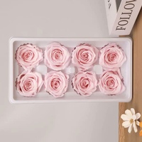 Lovebay Haute Qualité Préservé Rose Tête Matériel 4-5cm Réel Pour Toujours Longue Durée Immortel Infinity Rose Préservé Tête De Fleur