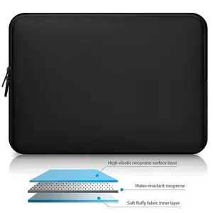 Мягкий чехол для ноутбука Macbook, Индивидуальный размер логотипа, водонепроницаемый, молния, неопрен, 13 дюймов, 14 дюймов, 15,6 дюйма