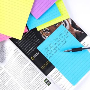 Venta al por mayor Lista DE LA COMPRA Plan de dieta Página horizontal portátil Color Super Sticky Note Tear Off Bloc de notas - Product Image 6