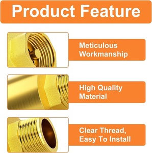 Đồng thau kiểm tra van DN20 3/4 "nữ và nam chủ đề chảy ngược phòng ngừa một cách kiểm tra van 1/2 3/4 1 - Product Image 4