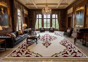 <b>Top</b> Quality Hand Knotted Rug Weave Handwoven Masterpiece Luxurious Wool Pile for Living Room <b>Bed</b> Room Rugs - Product Image 4
