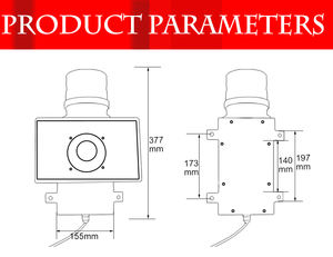 <span class=keywords><strong>Sirena</strong></span> del motore acusto-ottico DC/gru a corrente alternata/Terminal portuale/<span class=keywords><strong>lampeggiante</strong></span> industriale marino suono di emergenza e allarme luce - Product Image 6