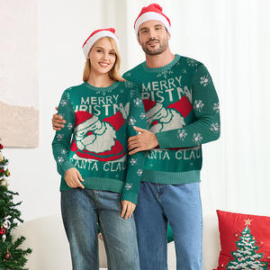 Family Parent-Child Pullover Holiday Women'<strong>s</strong> Knitted <strong>Xmas</strong> Couple Ugly Winter Cheap Family Christmas <strong>Jumpers</strong> Santa Claus Sweaters - Product Image 2