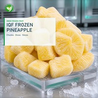 XMSD IQF Diepvries Ananasblokjes Van HACCP en ISO Gecertificeerde Fabriek Met Directe Exportlevering Voor Voedingsmiddelenimporteurs