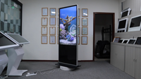 Pantalla LCD de Señalización Digital Ultrafina DCSJ de 43 y 55 Pulgadas, Montada en Pared, con Instalación sin Espacios para Comercios Minoristas