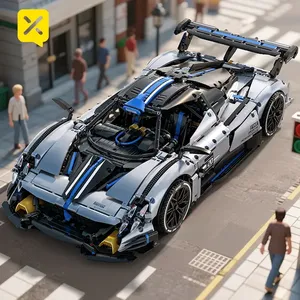88806 Pagani Technical Super Racing Sport Car Supercar Hypercar <span class=keywords><strong>1</strong></span>:8 Modellino Mattoncini da Costruzione Giocattoli Regali di Natale - Product Image 4