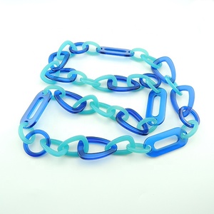 Vintage Léopard Acétate Acrylique Résine Écaille de tortue Chaîne <span class=keywords><strong>Collier</strong></span> <span class=keywords><strong>Grain</strong></span> Écaille fait main <span class=keywords><strong>Collier</strong></span> de Chaîne - Product Image 2