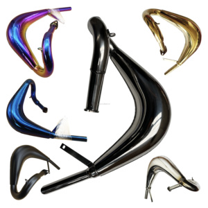 Tubo de escape silencioso para motores de <span class=keywords><strong>bicicleta</strong></span> ZTMOTO ZTX65 / MZ65 85cc de 2 tiempos - Product Image 1