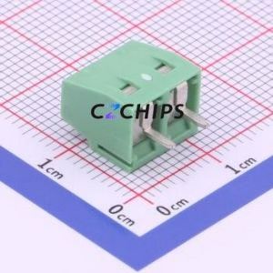 1729128 Screw Terminal Block Through hole Component (THT),P=5.08mm Connector 1x2P 5.08mm Green Through Hole - Product Image 2