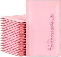 Bolsa de Envío Ecológica, Degradable e Impermeable de Burbujas de Polipropileno Rosa para Comercio Electrónico, Tamaño Personalizado para Zapatos y Calcetines