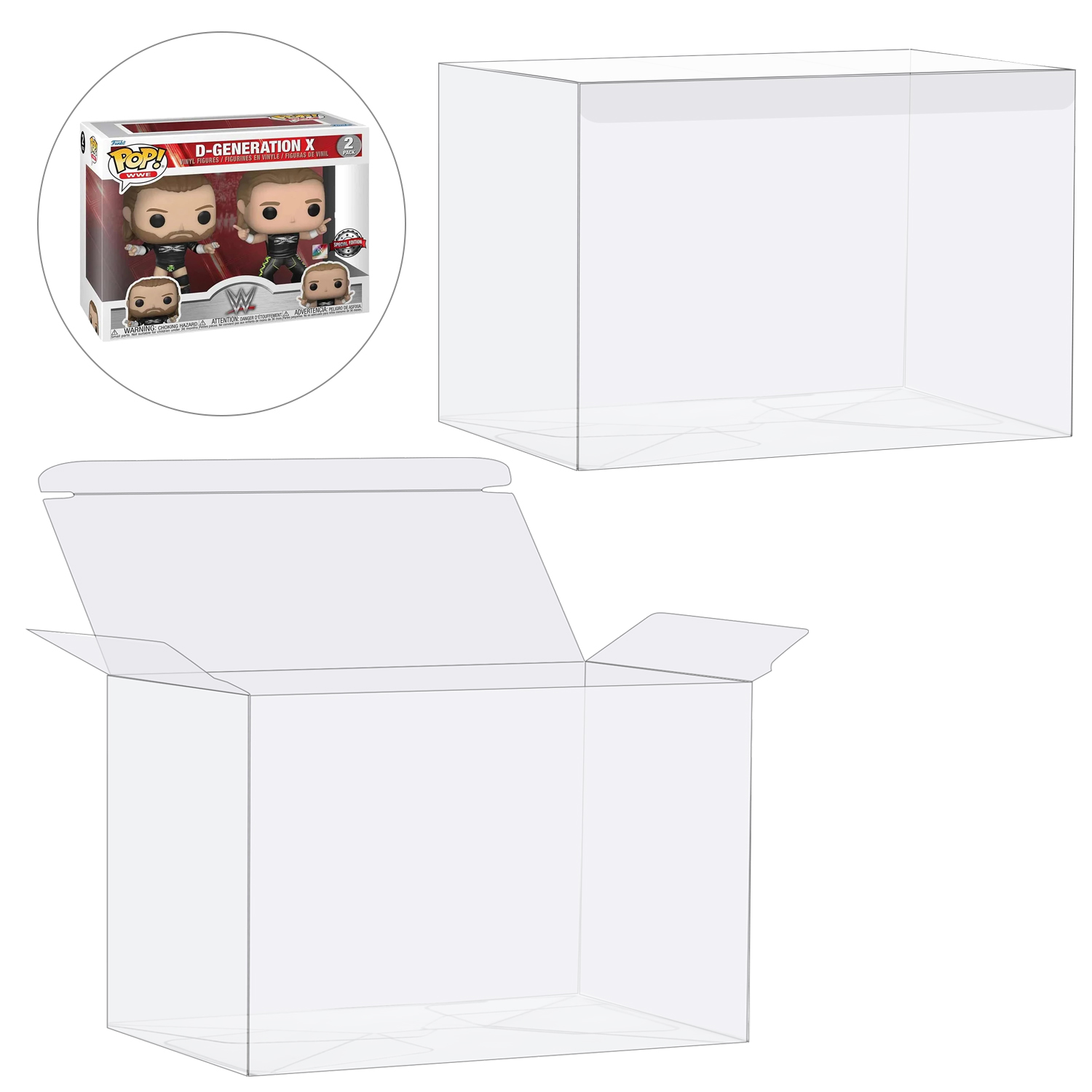 CH-FUNKO-02 Funko POP 4" 2 en 1 0,5 mm d'épaisseur