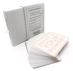 Baralho de cartas de tarô impressão personalizada, atacado, baralho de impressão personalizada para jogar cartas com caixa