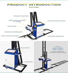 เครื่องพิมพ์ภาพจิตรกรรมฝาผนังแบบ UV 8D ราคาประหยัด สำหรับพื้นและผนัง ใช้หัวพิมพ์ Ricoh/DX5/XP600 รองรับวัสดุแบบ Egg/Flex หน้าจอสัมผัส HD 2 หัวพิมพ์ หน่วยความจำ 16GB - Product Image 3