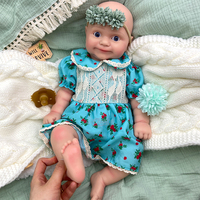 Poupée Reborn de 20 pouces pour bébé fille, en silicone pur de qualité supérieure, avec détails réalistes des doigts et des pieds, pour exposition artistique professionnelle