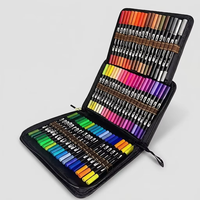 Marqueurs artistiques 36/48/60/80/100/120/168 couleurs, double pointe pinceau, set pour dessin et peinture