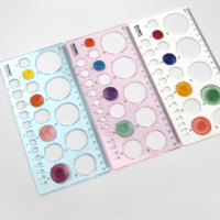 Kit d'outils Quilling avec règle modèle d'artisanat en papier moules en résine époxy pour cercle taille Quilled Creat outil pour papier et papier artisanat