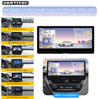 UIS7865 Android 14 Layar Sentuh 12.3" Stereo Mobil untuk Toyota Corolla / Corolla Cross 2019 - 2025 Head Unit 8Core