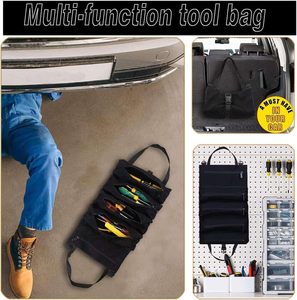 Muestra Gratuita, Bolsa de Herramientas Enrollable de Poliéster Resistente y Portátil, Kit de Herramientas, Bolsa de Herramientas Plegable, Kit de Herramientas para Automóvil - Product Image 2