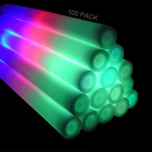 3 chế độ <span class=keywords><strong>LED</strong></span> GLOW STICK bọt đầy màu sắc nhấp nháy phát sáng thanh cho đám cưới ramadan Cắm trại ngày Valentine Bên-số lượng lớn bên gói - Product Image 3