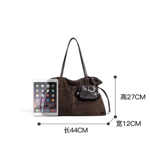 Sac à main pour femme en daim de haute qualité, tendance et élégant, sac à bandoulière pour jeunes filles, de <span class=keywords><strong>marque</strong></span>, faible MOQ - Product Image 4