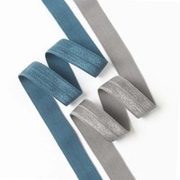 10 mm Vêtement Nylon Brillant Pli Sur Bande De Sangle Élastique Tissu Biais Reliure Bande Élastique Sangle pour Vêtements Sous-Vêtements Textile