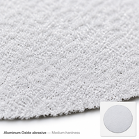 Disque abrasif REX blanc avec 49 trous en oxyde d'aluminium, à fixation auto-agrippante, pour polissage et ponçage, 4 pouces, dureté moyenne, épaisseur 1 mm