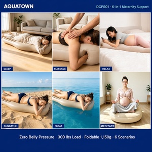 Almohada de Maternidad Inflable para Mujeres Embarazadas, Cama de Aire de Cuerpo Completo, Soporte para <span class=keywords><strong>Cabeza</strong></span> y Abdomen, Almohada de <span class=keywords><strong>Embarazo</strong></span> Inflable de PVC Ecológico - Product Image 6