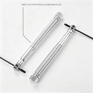 <span class=keywords><strong>Cuerda</strong></span> <span class=keywords><strong>de</strong></span> Saltar Rápida YUEDONG con Mango <span class=keywords><strong>de</strong></span> Aluminio y Cable <span class=keywords><strong>de</strong></span> Acero Ajustable para Fitness, Boxeo, Gimnasio y Crossfit - Product Image 2