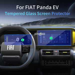 Adesivi per Auto Pellicola Protettiva in Vetro Temperato per Schermo Digitale Cruscotto Carplay Accessori Veicolo per <span class=keywords><strong>FIAT</strong></span> Grande Panda 2024 - Product Image 2