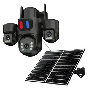 Solar Powered Outdoor Surveillance Camera 6MP 1920x3240 With Night Vision And Alarm For Home <b>Security</b> - Product Image 1