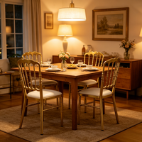 Chaise Napoléon en gros, finition dorée, pour mariage et banquet en extérieur