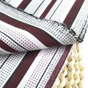 custom printed stripe cotton flannel fabric for making bed sheets