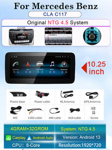 Mercedes-Benz Classe A <span class=keywords><strong>CLA</strong></span> 117 13-18 Voiture Multimédia Navigation Hôte USB Android Contrôle Central pour Bluetooth Tableau de Bord Carplay - Product Image 6