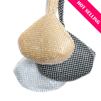 Tissu en maille de strass à prix économique, tissu en maille métallique de cristal pour vêtements, chaussures, accessoires, sacs, voitures - Technique de tissage