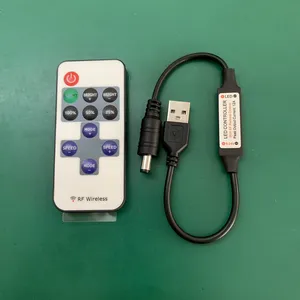 Mini Single Color Led <strong>Controller</strong> 1 Channel Dimmer RF 11Keys Receiver <strong>Controller</strong> for Car Strip <strong>Light</strong> Led <strong>Modules</strong> Neon Sign <strong>Light</strong> - Product Image 1