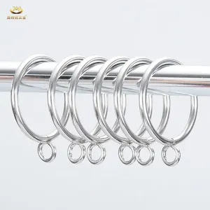 Factory Custom Curtain Accessories Drapery Rings Hook Metal Curtain Rings With Eyelets