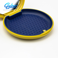 Boîte de rangement pour prothèses dentaires Guber Ortho Care en plastique avec miroir, pratique à emporter, produit d'hygiène buccale multifonctionnel