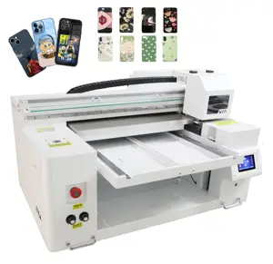 Small Size A3 DTF Digital Led UV Inkjet Flatbed Printer for Glass Phone case Metal PVC Board Leather acrylic wood Printer