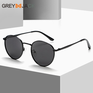 แว่นกันแดดโลหะทรงกลม Greyjack UV400เลนส์โพลาไรซ์แบบ unisex แว่นกันแดดแฟชั่นแบบ3 TAC G017 - Product Image 2