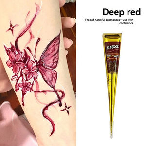 Pâte de <span class=keywords><strong>tatouage</strong></span> au henné indien en promotion – 12 couleurs mélangées, crème imperméable pour peinture manuelle, <span class=keywords><strong>tatouage</strong></span> temporaire pour la décoration corporelle - Product Image 6