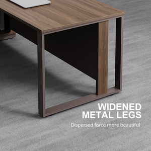 Großhandel Moderner Chefschreibtisch Büromöbel Tisch Kratzfest L-förmiger Holz Chefschreibtisch - Product Image 6